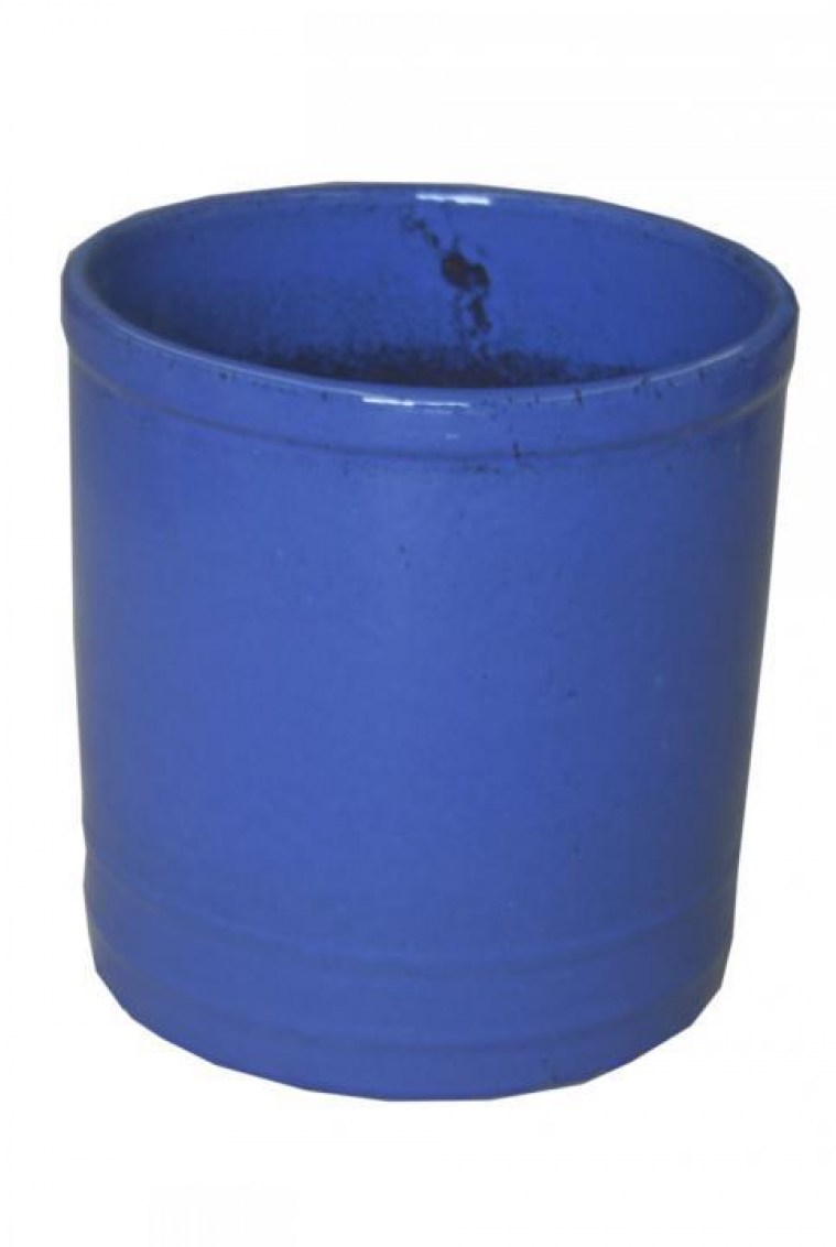Blue Glazed Egg Pot set4